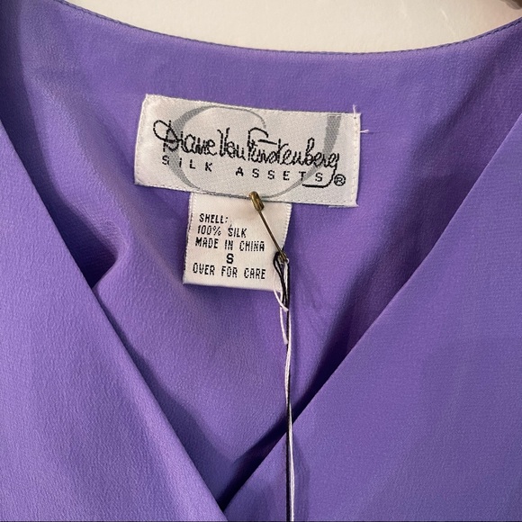 NWT Vintage 90’s Diane von Furstenberg Silk Tunic Top DVF - Picture 2 of 5